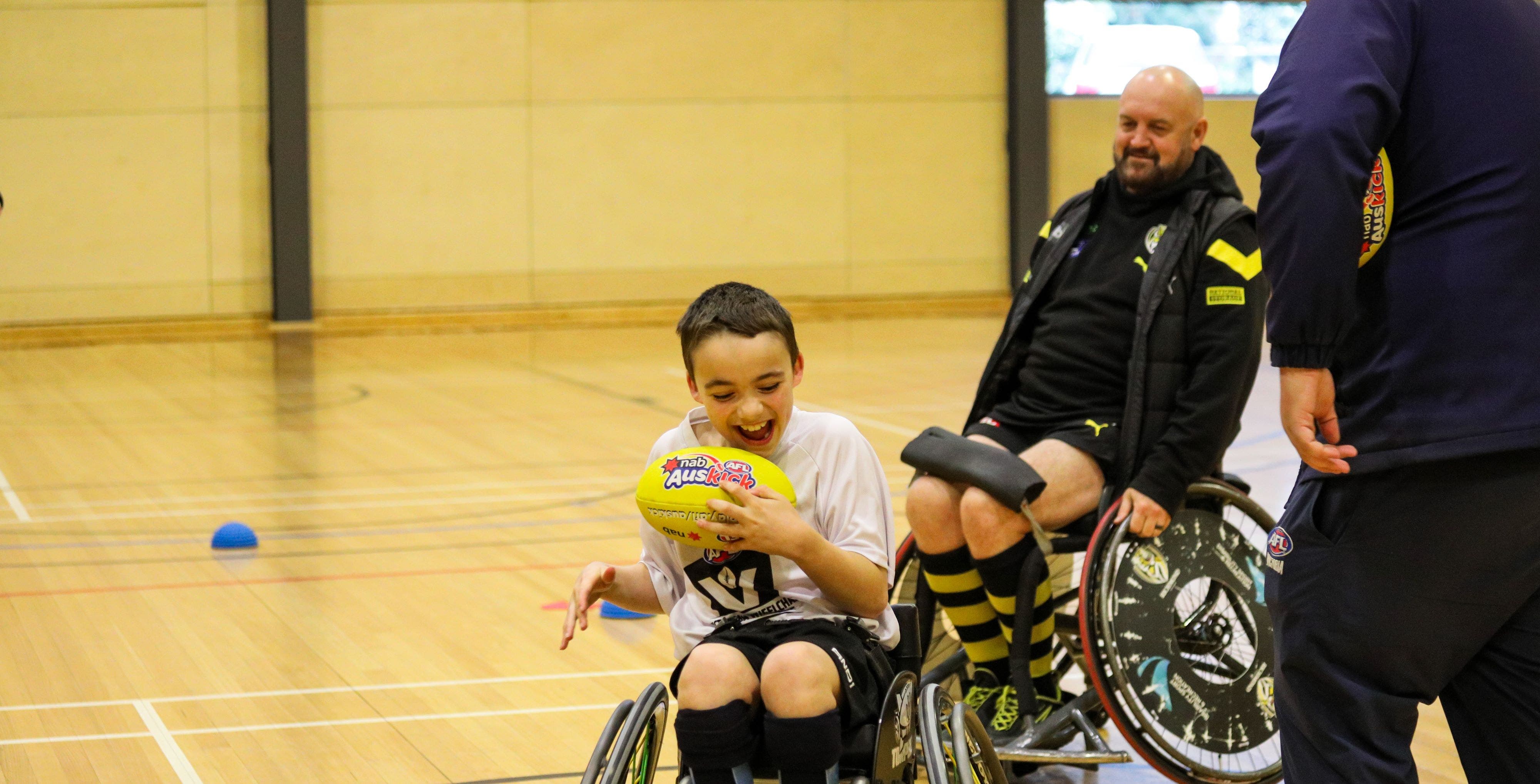 Auskick wheelchair fun!